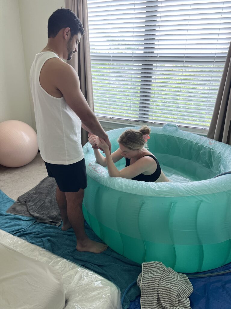 water birth at home